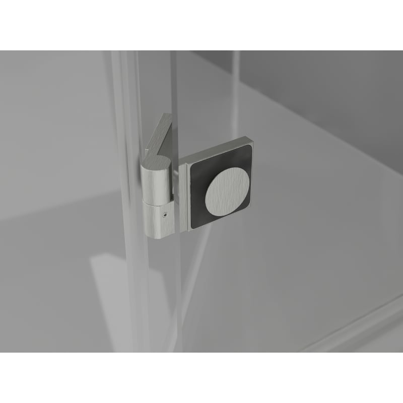 Mexen Lunar Duo cabină de duș cu ușă batantă stânga 115 x 85 cm, transparent, nichel periat - 834-115L-085P-97-00