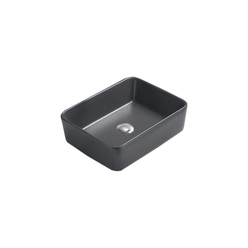 Mexen Catia lavoar pe blat 48 x 37 cm, gri închis mat - 21314871