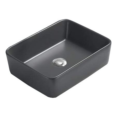 Mexen Catia lavoar pe blat 48 x 37 cm, gri închis mat - 21314871