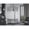 Mexen Apia cabină de duș extensibilă 90 x 70 cm, Dungi, Crom - 840-090-070-01-20