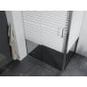 Mexen Apia cabină de duș extensibilă 90 x 70 cm, Dungi, Crom - 840-090-070-01-20