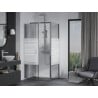 Mexen Apia cabină de duș extensibilă 95 x 70 cm, Dungi, Crom - 840-095-070-01-20