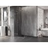 Mexen Lunar cabină de duș pivotantă stânga 100 x 100 cm, transparent, crom - 834-100-100-01-00-L