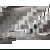 Mexen Lunar L zuhanykabin balra nyíló 80 x 80 cm, átlátszó, króm - 834L-080-080-01-00-L