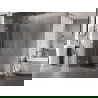 Mexen Lunar L zuhanykabin balra nyíló 85 x 80 cm, áttetsző, króm - 834L-085-080-01-00-L