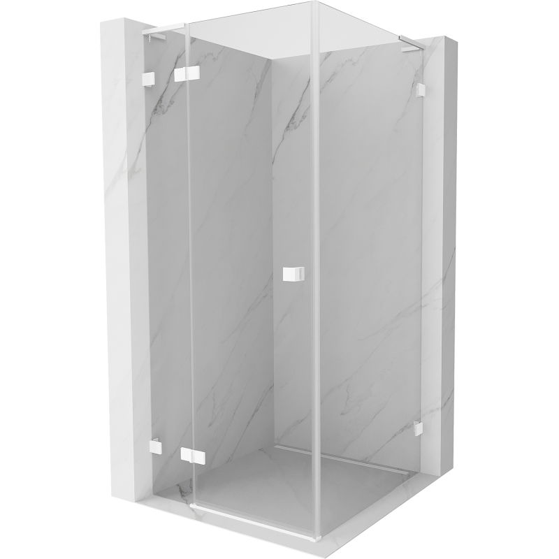 Mexen Lunar L cabină de duș stânga 70 x 70 cm, transparent, alb - 834L-070-070-20-00-L
