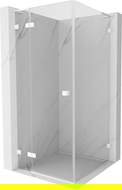 Mexen Lunar L cabină de duș stânga 70 x 70 cm, transparent, alb - 834L-070-070-20-00-L