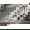 Mexen Lunar L cabină de duș cu ușă batantă stânga 90 x 90 cm, transparent, albă - 834L-090-090-20-00-L