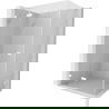 Mexen Lunar L cabină de duș cu ușă batantă stânga 95 x 90 cm, transparent, albă - 834L-095-090-20-00-L