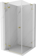 Mexen Lunar L cabină de duș cu deschidere spre stânga 70 x 70 cm, transparentă, auriu - 834L-070-070-50-00-L