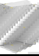 Mexen Lunar L cabină de duș cu ușă rabatabilă stânga 90 x 80 cm, transparentă, aurie - 834L-090-080-50-00-L