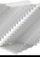 Mexen Lunar L cabină de duș cu ușă batantă stânga 95 x 70 cm, transparentă, auriu periat - 834L-095-070-55-00-L