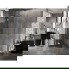 Cabină de duș Mexen Lunar L cu deschidere pe stânga 80 x 80 cm, transparent, auriu periat - 834L-080-080-55-00-L