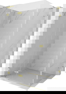 Mexen Lunar L cabina de duș cu ușă stânga 90 x 80 cm, transparent, auriu periat - 834L-090-080-55-00-L