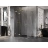 Mexen Lunar L cabina de duș cu ușă stânga 90 x 80 cm, transparent, auriu periat - 834L-090-080-55-00-L