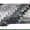 Mexen Apia tolóajtós zuhanykabin 140 x 80 cm, Csíkok, Króm - 840-140-080-01-20