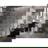 Mexen Lunar L cabină de duș pivotantă stânga 80 x 80 cm, transparent, cupru periat - 834L-080-080-65-00-L