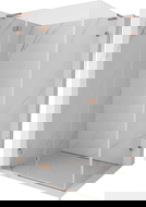 Mexen Lunar L cabină de duș pivotantă stânga 90 x 80 cm, transparent, cupru periat - 834L-090-080-65-00-L