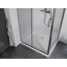 Mexen Apia cabină de duș extensibilă 110 x 90 cm, transparent, Crom + cadă de duș Flat - 840-110-090-01-00-4010