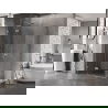 Mexen Lunar L balosfülke balra nyitható 85 x 80 cm, átlátszó, csiszolt nikkel - 834L-085-080-97-00-L