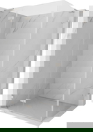 Mexen Lunar L nyíló bal zuhanykabin 100 x 80 cm, átlátszó, kefélt nikkel - 834L-100-080-97-00-L