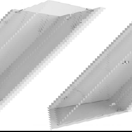 Mexen Lunar L cabină de duș cu ușă batantă dreapta 100 x 80 cm, transparentă, crom - 834L-100-080-01-00-P