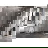 Mexen Lunar L cabină de duș cu deschidere dreapta 70 x 70 cm, transparent, albă - 834L-070-070-20-00-P