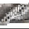 Mexen Lunar L cabină de duș cu deschidere pe dreapta 80 x 70 cm, transparent, albă - 834L-080-070-20-00-P