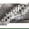Mexen Lunar L cabină de duș pivotantă dreapta 100 x 80 cm, transparentă, albă - 834L-100-080-20-00-P