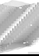 Mexen Lunar L cabină de duș cu ușă rabatabilă dreapta 100 x 90 cm, transparentă, albă - 834L-100-090-20-00-P