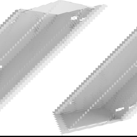 Mexen Lunar L cabină de duș pivotantă dreapta 100 x 100 cm, transparentă, albă - 834L-100-100-20-00-P