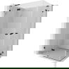 Mexen Lunar L Duo cabină de duș pivotantă 120 x 115 cm, transparentă, neagră - 834L-120L-115P-70-00