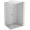 Mexen Lunar L cabină de duș cu deschidere dreapta 95 x 70 cm, transparentă, aur roz - 834L-095-070-60-00-P