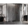 Mexen Lunar L cabină de duș cu deschidere dreapta 95 x 70 cm, transparentă, aur roz - 834L-095-070-60-00-P