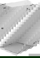 Mexen Lunar L Duo cabină de duș cu deschidere pe stânga 90 x 80 cm, transparent, gun metal - 834L-090L-080P-95-00