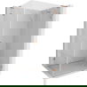 Cabină de duș Mexen Lunar L, ușă rabatabilă dreapta 95 x 80 cm, transparent, cupru periat - 834L-095-080-65-00-P