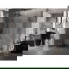 Mexen Lunar L Duo nyíló zuhanykabin 115 x 75 cm, átlátszó, gun metal - 834L-115L-075P-95-00