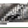 Mexen Lunar L jobbos nyíló zuhanykabin, 90 x 70 cm, átlátszó, szálcsiszolt gun gray - 834L-090-070-66-00-P