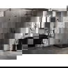 Mexen Lunar L cabină de duș pivotantă dreapta 70 x 70 cm, transparent, neagră - 834L-070-070-70-00-P