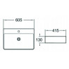 Mexen Benita 60 x 41 cm-es pultra szerelhető mosdó, fehér - 21396000