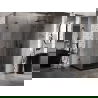 Mexen Lunar L cabină de duș pivotantă dreapta 90 x 80 cm, transparentă, neagră - 834L-090-080-70-00-P