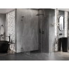 Mexen Lunar L jobboldali nyíló zuhanykabin 100 x 90 cm, átlátszó, gun metal - 834L-100-090-95-00-P