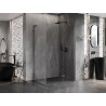 Mexen Lunar L jobboldali nyíló zuhanykabin 100 x 90 cm, átlátszó, gun metal - 834L-100-090-95-00-P