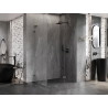 Mexen Lunar L jobboldali nyíló zuhanykabin 100 x 90 cm, átlátszó, gun metal - 834L-100-090-95-00-P