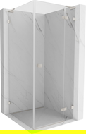 Mexen Lunar L cabină de duș dreptunghiulară dreapta 70 x 70 cm, transparent, nichel periat - 834L-070-070-97-00-P