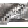 Mexen Lunar L cabină de duș cu deschidere dreaptă 100 x 100 cm, transparent, nichel periat - 834L-100-100-97-00-P