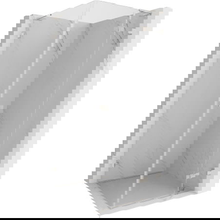 Mexen Lunar L cabină de duș cu deschidere dreaptă 100 x 100 cm, transparent, nichel periat - 834L-100-100-97-00-P