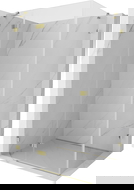 Mexen Lunar nyíló zuhanykabin balos 90 x 70 cm, áttetsző, arany - 834-090-070-50-00-L