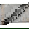 Mexen Roma cabină de duș cu balamale 120 x 80 cm, transparent, Crom - 854-120-080-01-00