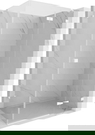 Mexen Lunar jobbos nyíló zuhanykabin 90 x 70 cm, átlátszó, fehér - 834-090-070-20-00-P